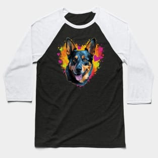 Australian Cattle Dog Valentine Day Baseball T-Shirt